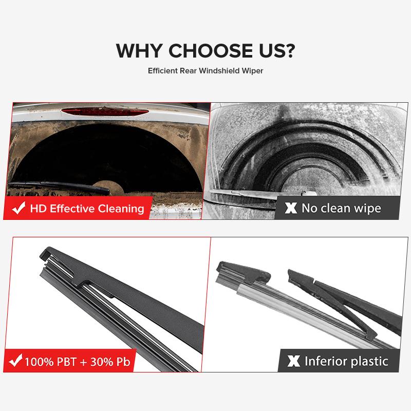 Wiper 12" Rear Wiper Blade For Hyundai i30 I30CW CW FD 2007 - 2012 Windshield Windscreen Rear Window