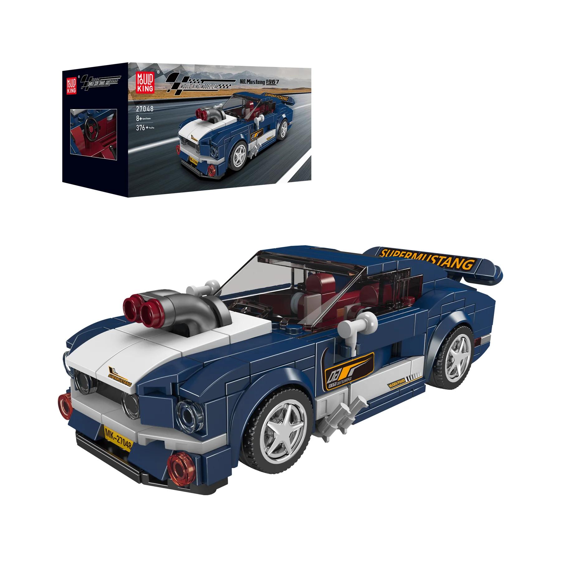 

Mold King Speed ​​Champion Mustang 1967 Supercar 27048 Строительный набор Игрушка Коллекционная модель автомобиля Блок Детский подарок 8+(376 шт.)