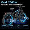 KAIJIELAISI E Bike V3 2000W Motor Peak 48V23AH Battery Electric Bike 26-Inch Fat Tire Hydraulic Brake Off-road Electric Bicycle