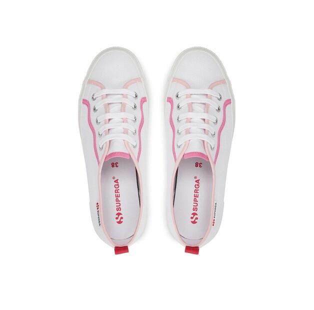 Superga Tenisky s kudrnatými zapínáními 2750 S8138NW bílé