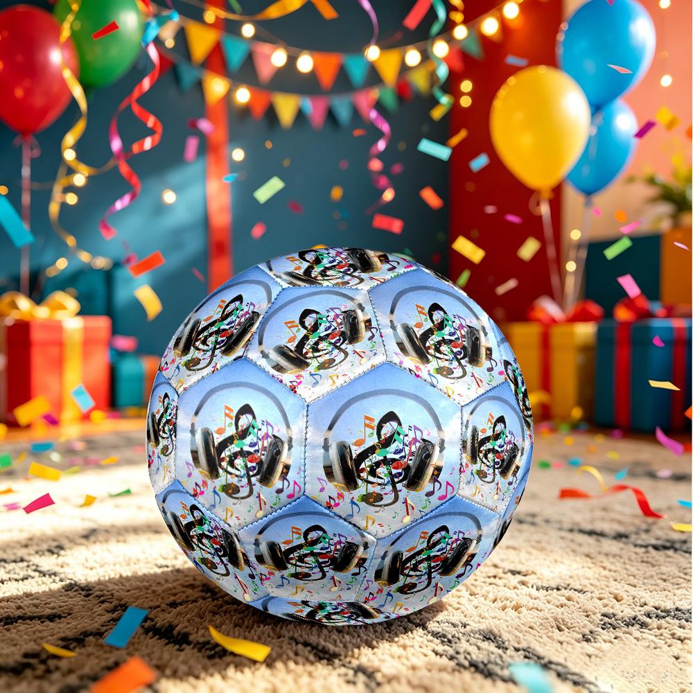 1pc Music Air Size 5 Soccer Ball Professional Match Training Football Indoor &Outdoor Sports Ball Lightweight Durable c6520