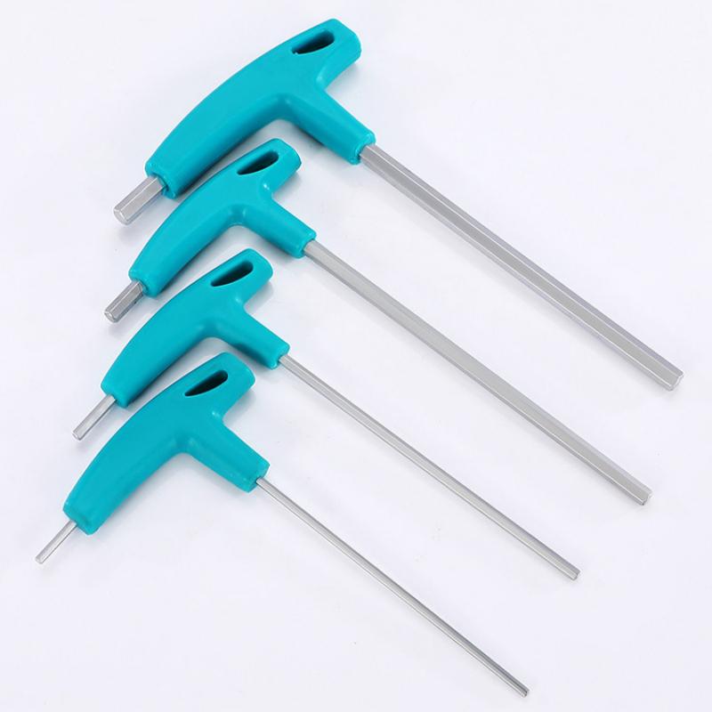 7pcs T-Handle Hex Allen Key Screws Screwdriver Spanner Master Key Hex Wrench 2.5-10mm T-Handle Allen Keys