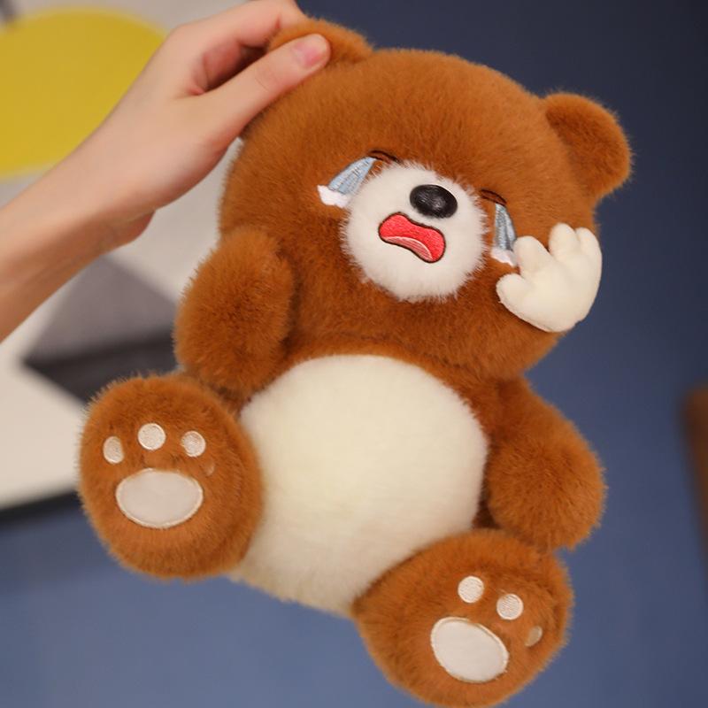 Cute Crying Bear Doll Can Be Pulled Out and Hugged