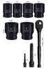 1/2 Electric Pneumatic Wrench with Universal Metric/Imperial Hex Socket