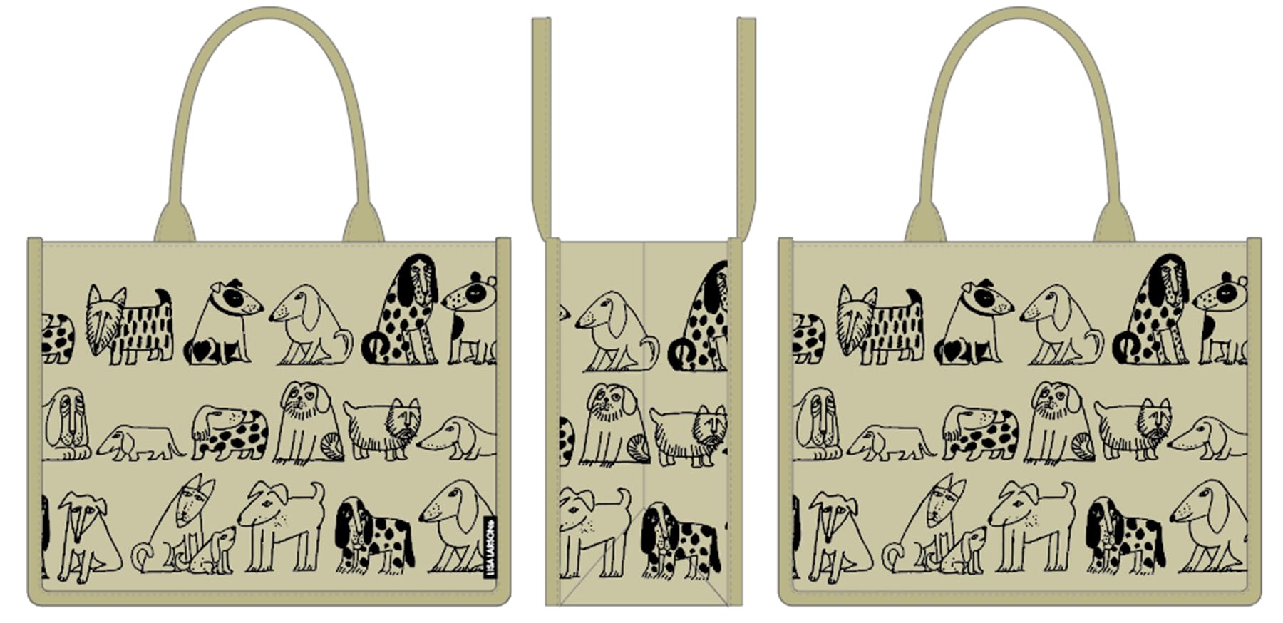 

Sketch Dogs Tote Bag Sketch Dogs [Marushin]
