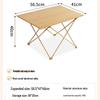 Portable Aluminum Alloy Roll-Up Camping Table