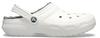 CROCS Classic Lined Clog Sandals, White/Gray, 26cm