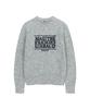 Malittepeulangsowajeobeo Boucle Classic Logo Knit Pullover Light Gray