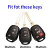 2 3 4 Buttons TPU Car Key Case Cover Holder Shell Fob For Toyota Aqua Ractis Vitz RAV4 HiAce Land Cruiser 2010-2019 Accessories