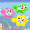 1 Set Children'S Chain Up Clockwork Fishing Toy Kit Magnetic Fishing Rod Kids Baby Fishing Educational Puzzle Toys Birthday Gift