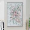 Abstract Color Block Oil Painting Printed On Canvas Posters and Prints Nordic Brush Painting for Porch Living Room Wall Decor