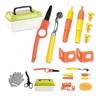 Cardboard Tools With Cutter& Tool Box(150 PCS) For Kids For Family& Team Construction Kits Activity