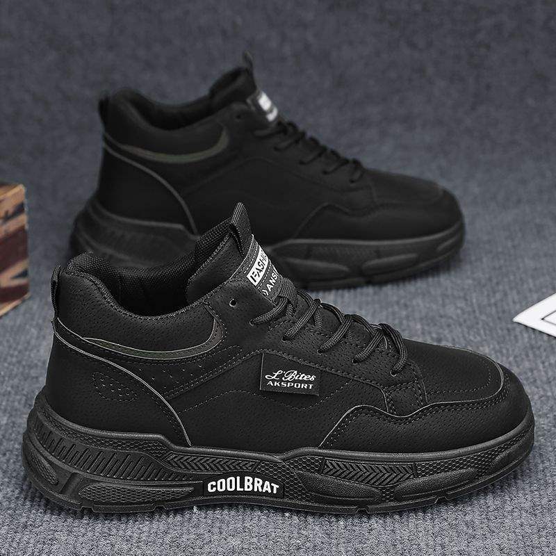 Canvas men's shoes autumn and winter 2025 new boys sports high-top skateboard shoes versatile retro casual winter trendy shoes