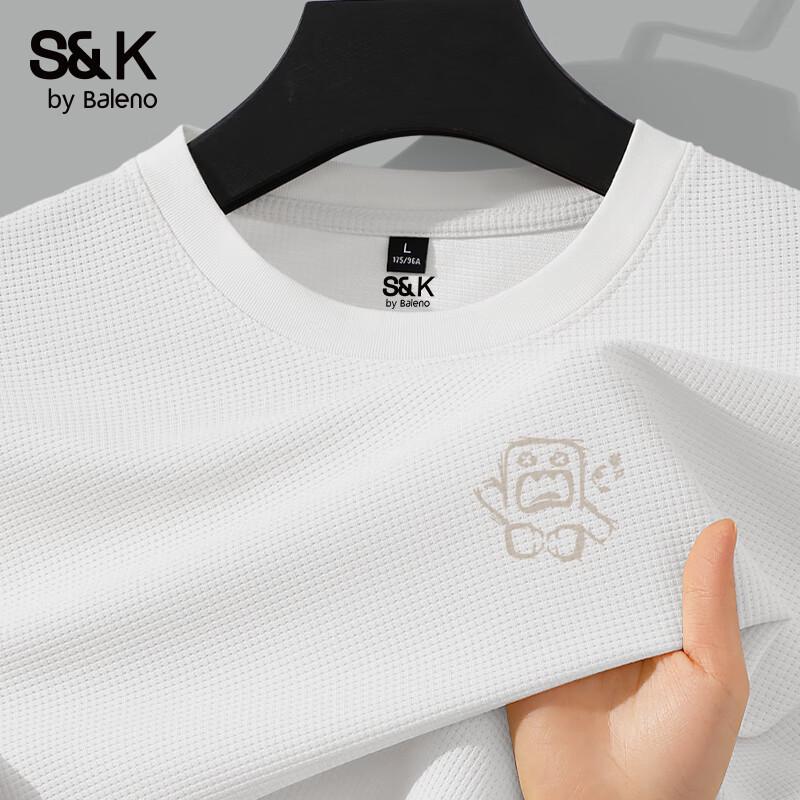 Baleno Men s S&K Waffle Texture Long Sleeve T-Shirt 2XL