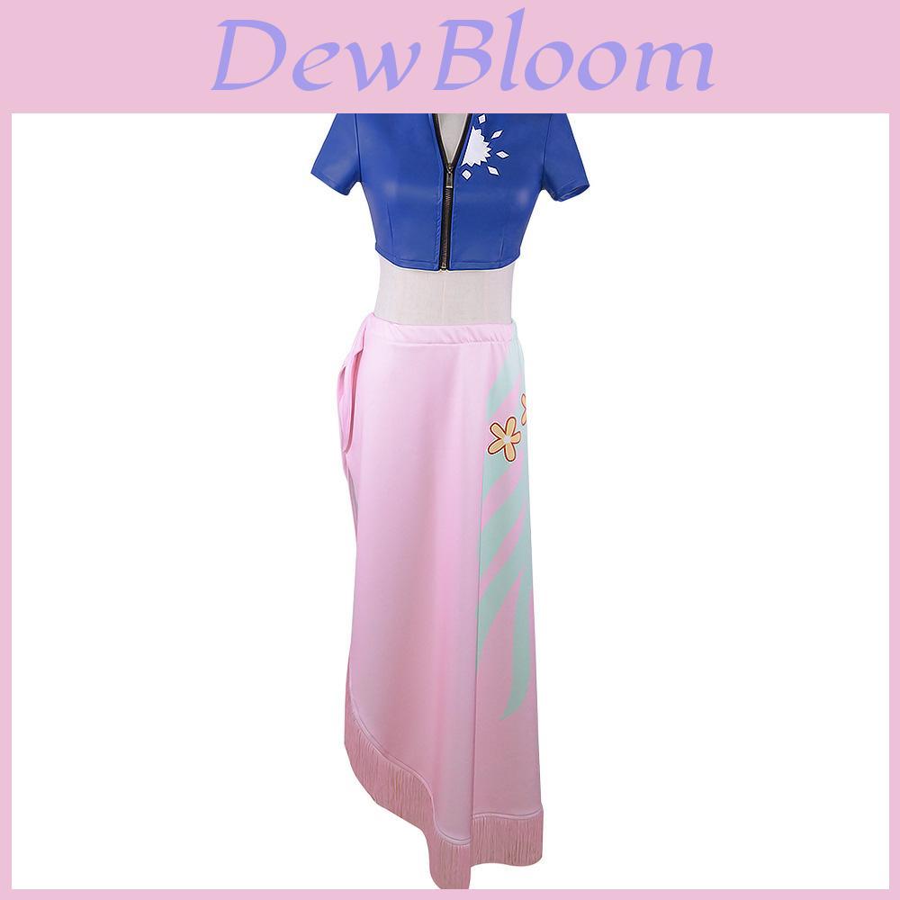 One Piece Nico Robin Skirt Anime Cosplay Costume Halloween Tops Decorated Perfect For Comic Exhibitions And Party Events.