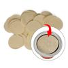 Pack of 100 Coffee Pods Foil Lid Set 37mm Diameter Paper Filter Aluminum Foil Texture Powder Cup Covers for Coffee