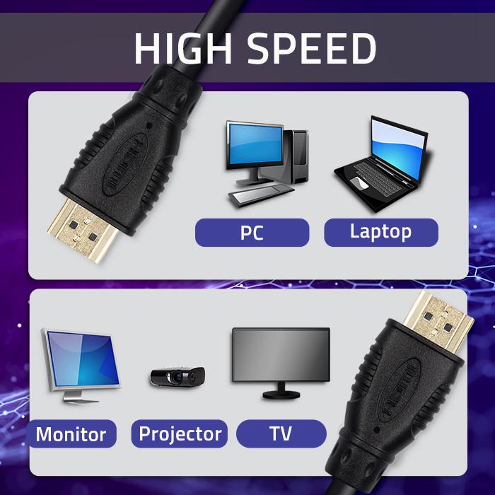 Qoltec Kabel HDMI v1.4 | High Speed | Ethernet | 4K | 30Hz | GOLD | 2m