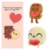 Choco And Pancake Plush Adorable Cartoon Characters In Crystal Super Soft Material