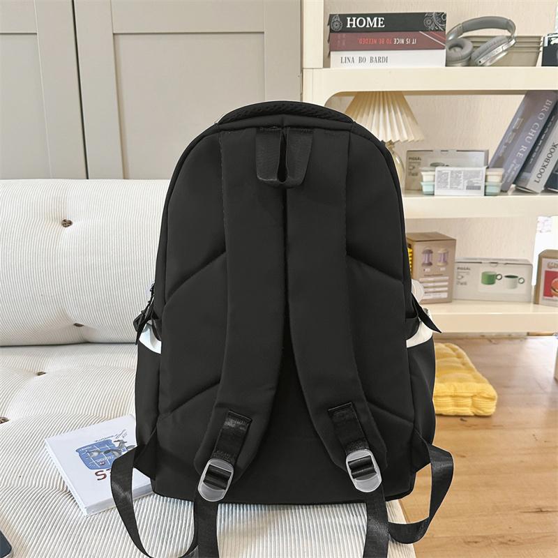 Cartoon Print Student Schoolbag Large Capacity Women's Lightweight Backpack with Coin Purse