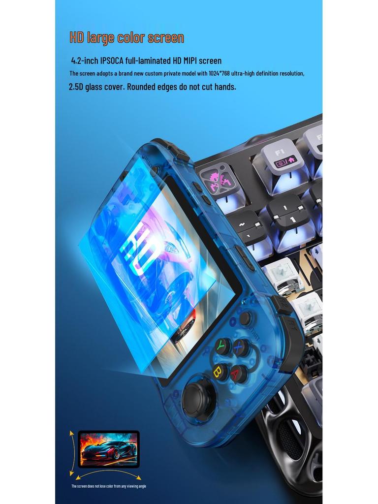 R46H Handheld 4.5\" HD IPS Retro Linux Game Console