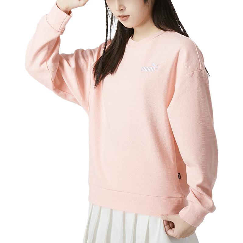 PUMA Sweatshirts Women's Pink Crew Neck Moderate Other 678444-63
