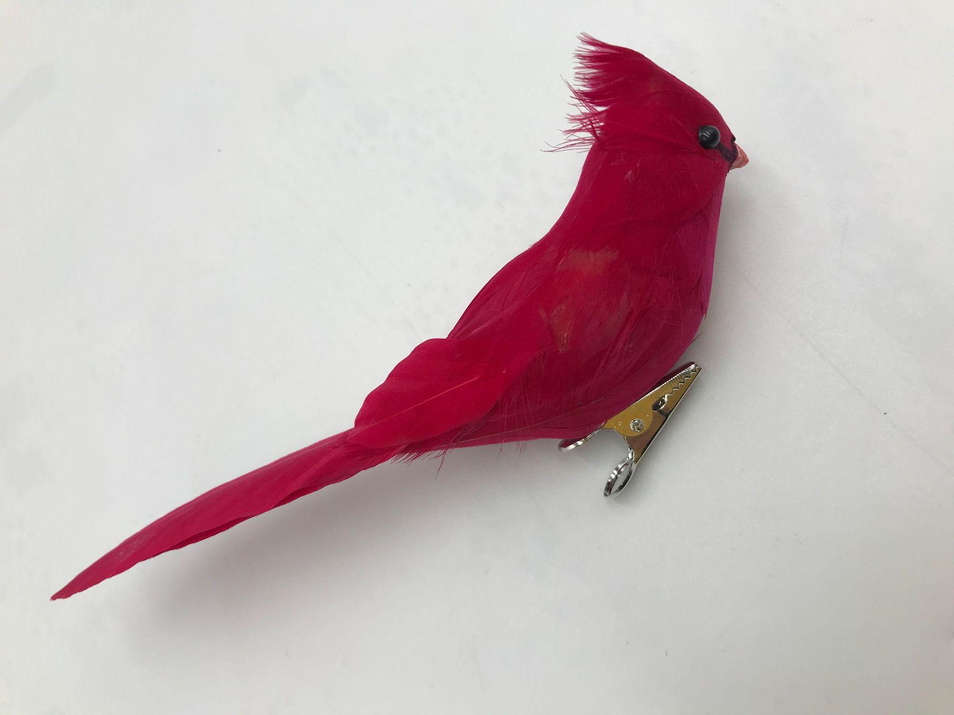 Украшение в виде птицы Робин Искусственное перо Птица Ремесло Украшение Имитация Маленькая птица Робин Уличные садовые украшения Украшения 1pc