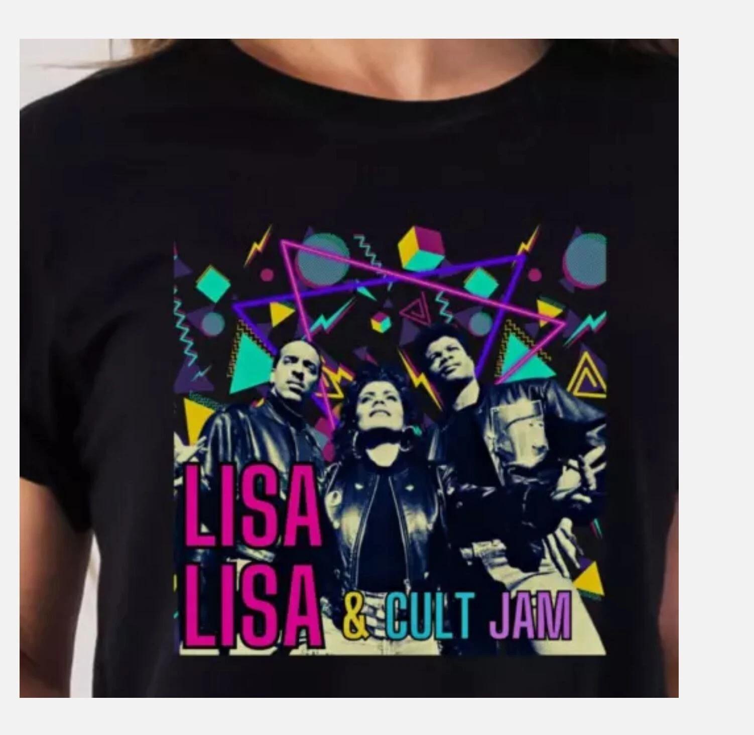 LISA LISA and Cult Jam 100% Cotton T-shirt Mens Tees Top Tshirt 100% Cotton T-shirt Mens Tees Top Tee Vintage Aesthetic Shirt 80s St M