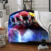 Rangers Team-up Flannel Blanket, Soft Polyester, Modern Design, All-Season for Camping, Travel, Gifts for Holidays or Birthdays
