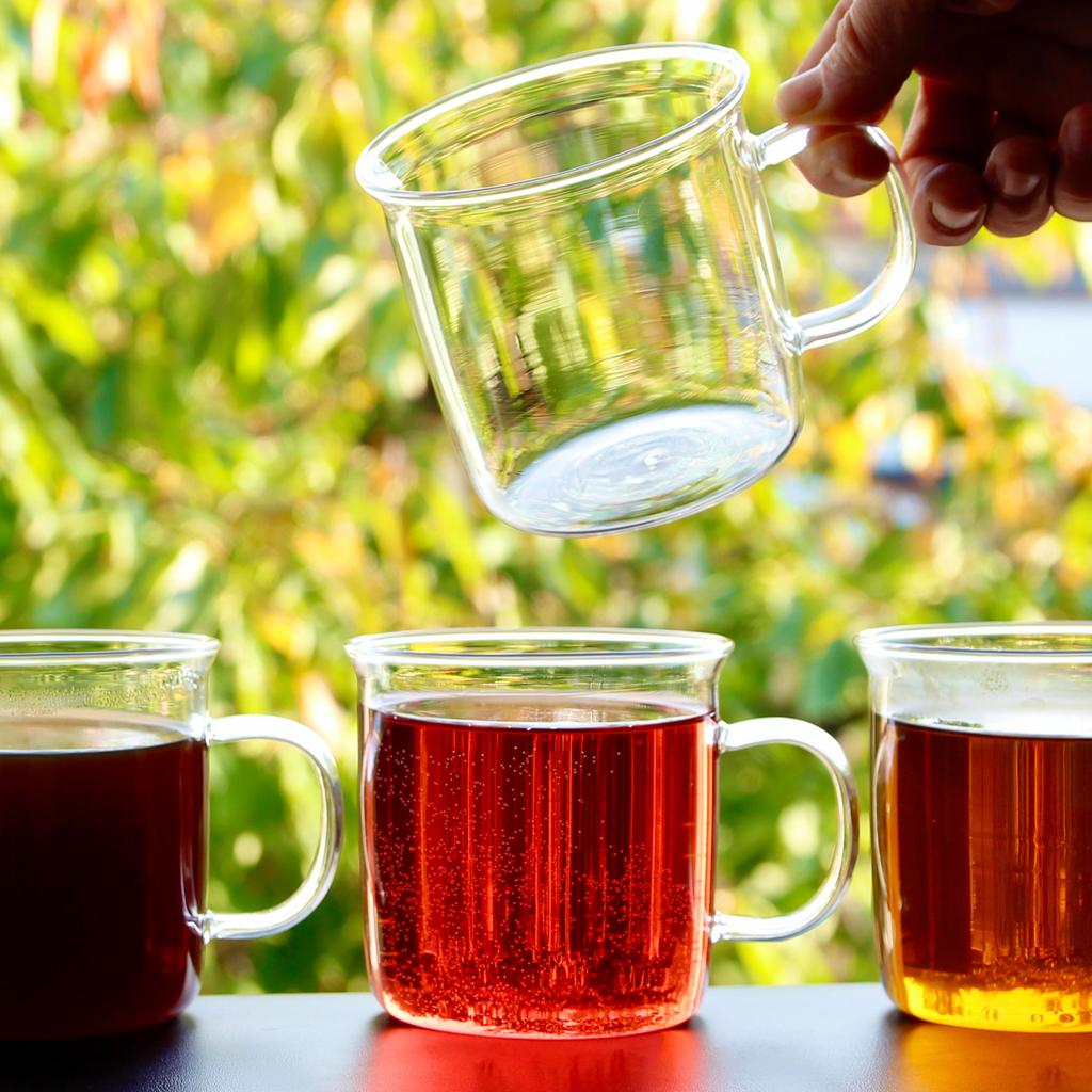 GLASSES FOR WINTER MULLED TEA 450ml SET OF 4 IDEAL FOR COFFEE
