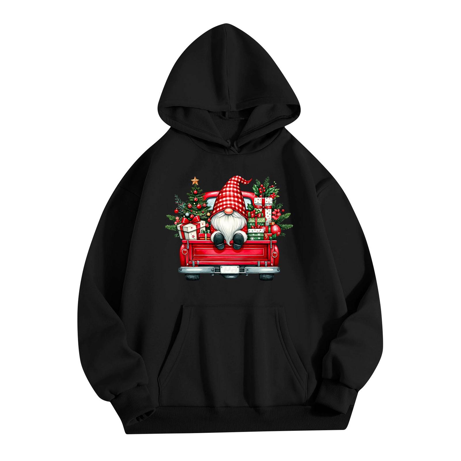 Женская однотонная толстовка с капюшоном и длинным рукавом с принтом M — фото 4