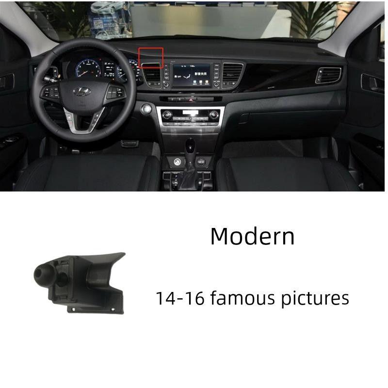 

Специально разработано для Hyundai Santa Fe, Elantra, Tucson, Ix35, Lafesta, Sonata 10, База-держатель для мобильного телефона в автомобиль 14-16 Famous Pictures