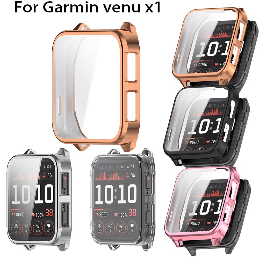 Silicone Protective Watch Case For Garmin Venu X1 Screen Protector VenuX1 Cover Case TPU Full Soft Lightweight Shell Accessories