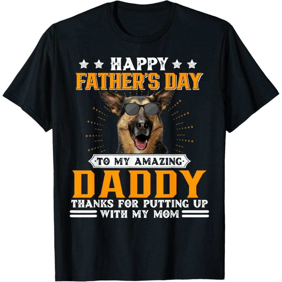 

Happy Father s Day German Shepherd Dog Dad Gifts For Men T-Shirt XXXXXL чорний