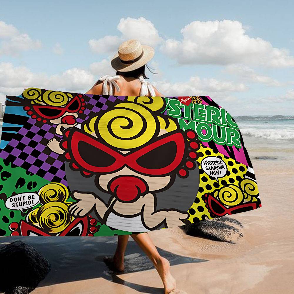 Japan Fashion Hysteric Mini Microfiber Beach Towel Absorbent Quick Dry Soft Yoga Swimming Resort Mountain Climbing Towel
