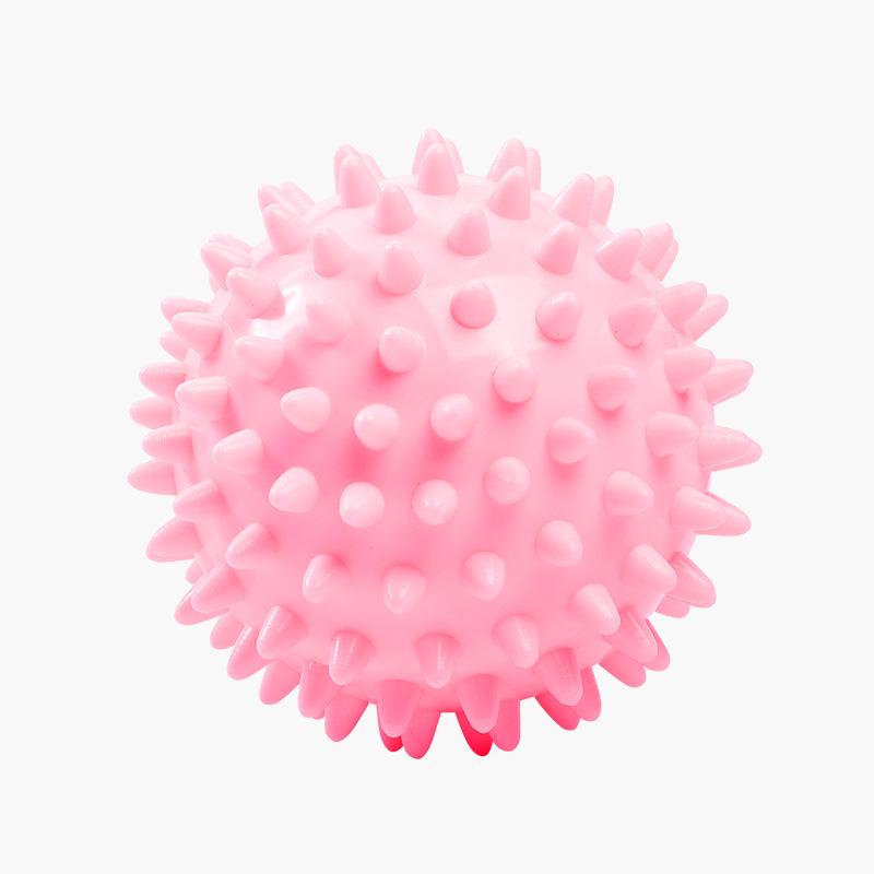 

7,5 см ПВХ Массажный мяч-ёжик для расслабления мышц и спортивного фитнеса 7.5cm Diameter молочный белый