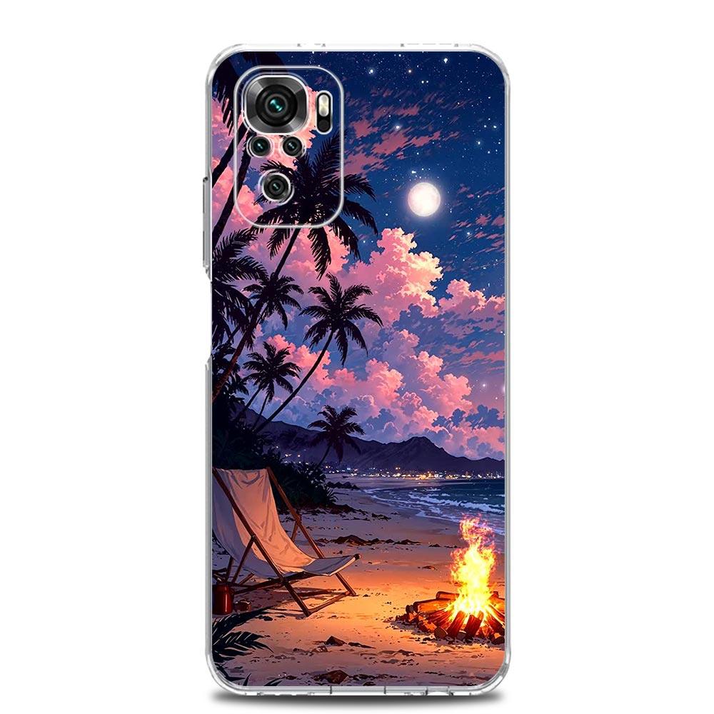 Landscape Art Soft TPU Phone Case For Xiaomi Redmi Note 15 14 13 12 4G 10 11 Pro Plus 5G 14C 13C 12C 10C 9A Clear Cover