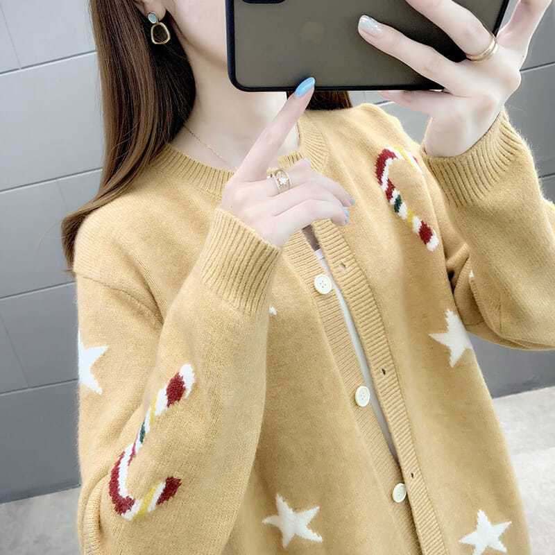 

Женские кардиганы-свитеры Весеннее однотонное пальто-свитер Шикарный корейский стиль Повседневные кардиганы Свитер 4XL жёлтый