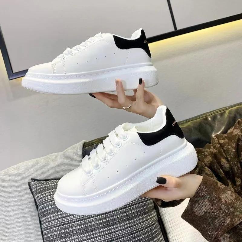 Fashion 2025 Women Causal Shoes Pring Brand Spring Designer Wedges White Sneakers Platform Tenis Feminino Trainers Female Walking