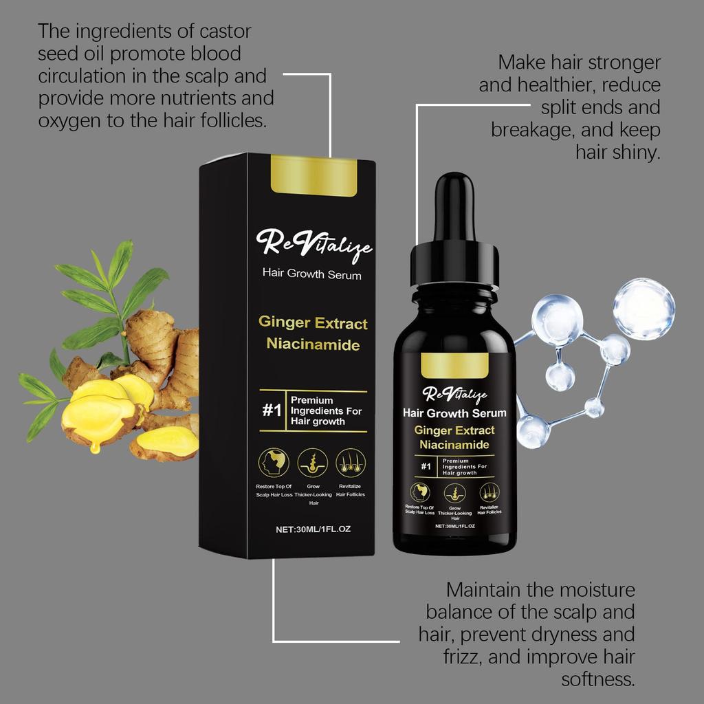 Hair Growth Serum Hydrates And Moisturizes Hair With Soft, Shiny And Hair Care Serum 30ml