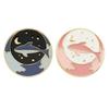 Astronaut Whale Star Love Pin Set Sturdy Alloy Metal Couple Accessory with Gold Silver Finish Pink Blue Options