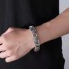 Vintage Thai Silver Double Leopard Men's Bracelet Personality Domineering Handwoven Leopard Old Hip Hop Trend Bracelet