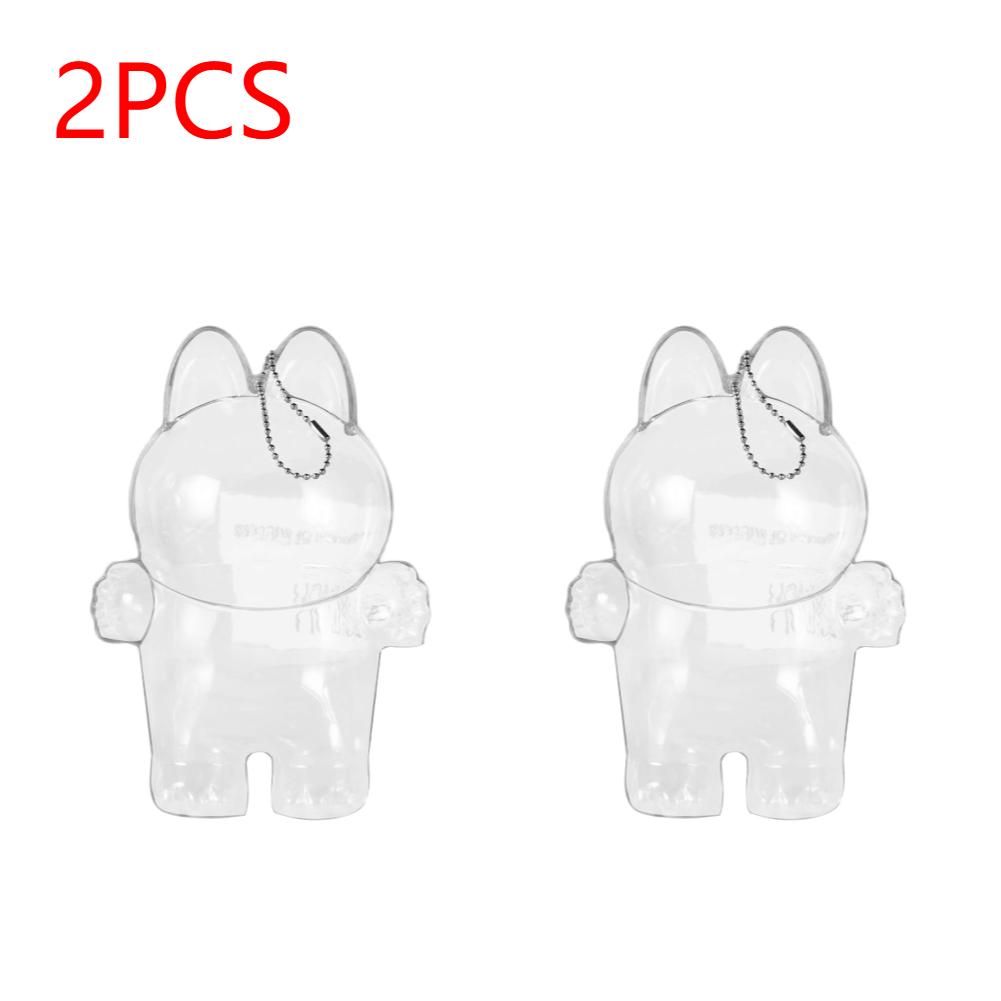 For Labubu Transparent Protective Cover Monster Toy Elf Doll Cover Storage Box Cute Elf Plushie Display Cover for Party Dolls