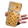 Electroplated Epoxy iPhone Crayon Shin-chan Cartoon Case for iPhone 14, 15, 16, and 17 Pro.