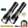 Strong flashlight emergency charging outdoor camping Type-C charging telescopic focusing high brightness long-range shooting