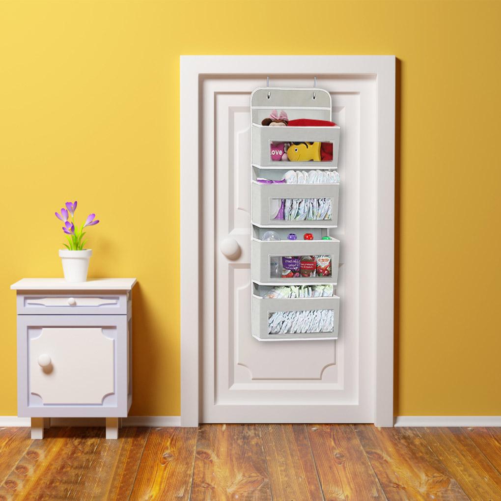 Over Door Hanging Storage Bag 6 Pouch Bedroom Socks Mesh Pocket Holder Closet Household Playroom Organizer Accessories