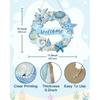 Putuo Decor Beach Wreaths - Ocean Welcome Sign, Wood Material, Summer Beach Decor for Front Door, Sea Turtle Design