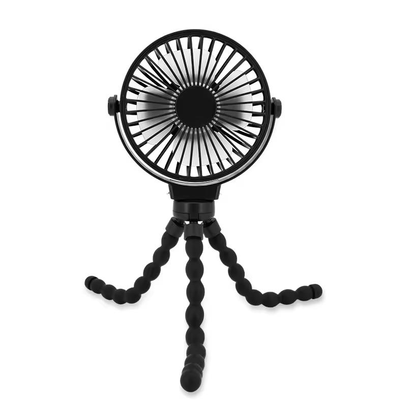 

Portable Fan USB Rechargeable Mini Folding Telescopic Floor Low Noise Electric Fan For Household Bedroom Office чёрный