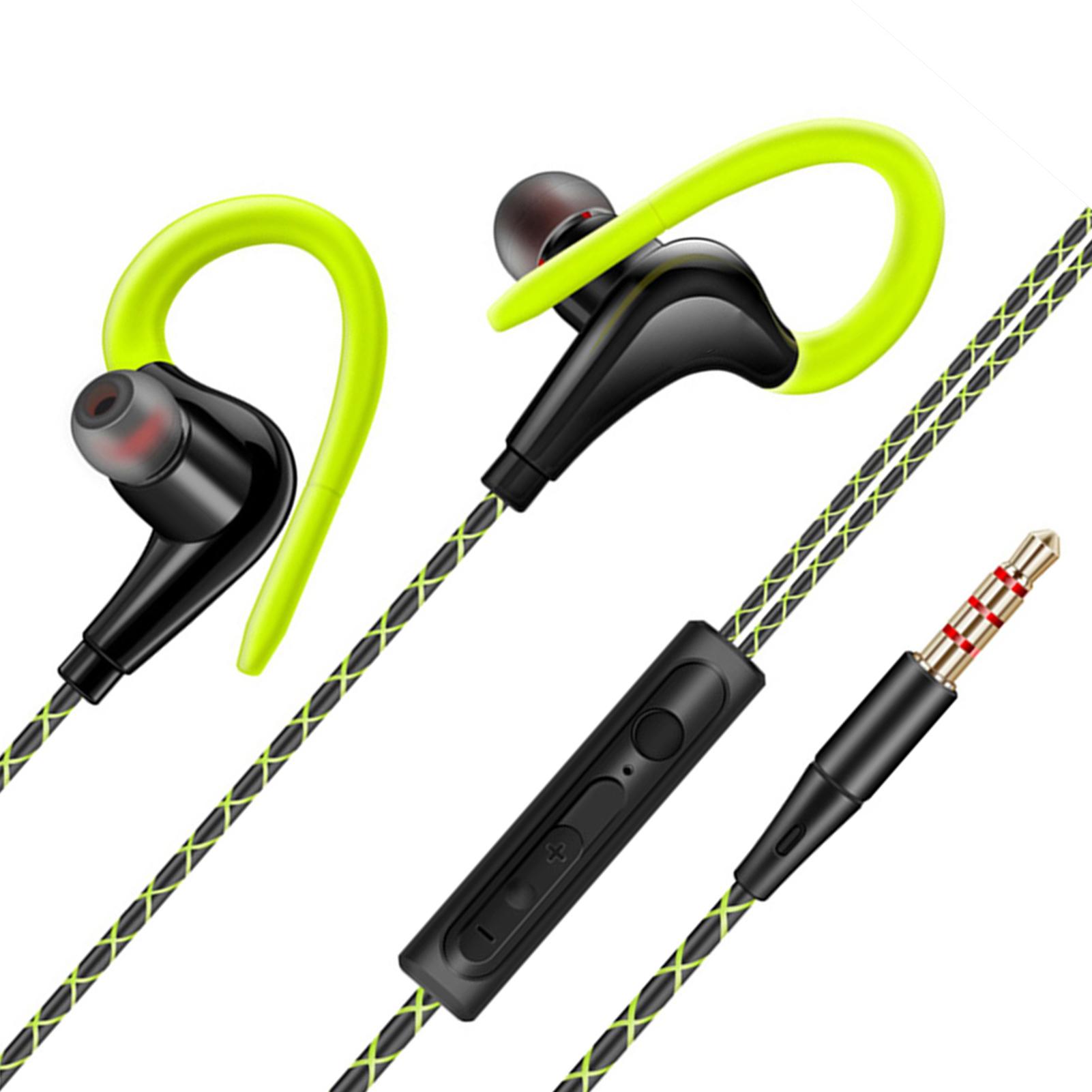 

S760 Проводные Внутриканальные Водонепроницаемые Наушники Заушные Вкладыши Стерео Супер Бас Наушники Спортивная Гарнитура с Микрофоном Черный зелёный