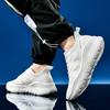 36-47 Couple Plus Size Lightweight Stylish Cushioned Thick Sole Height Increasing Running Shoes Sports Sneakers