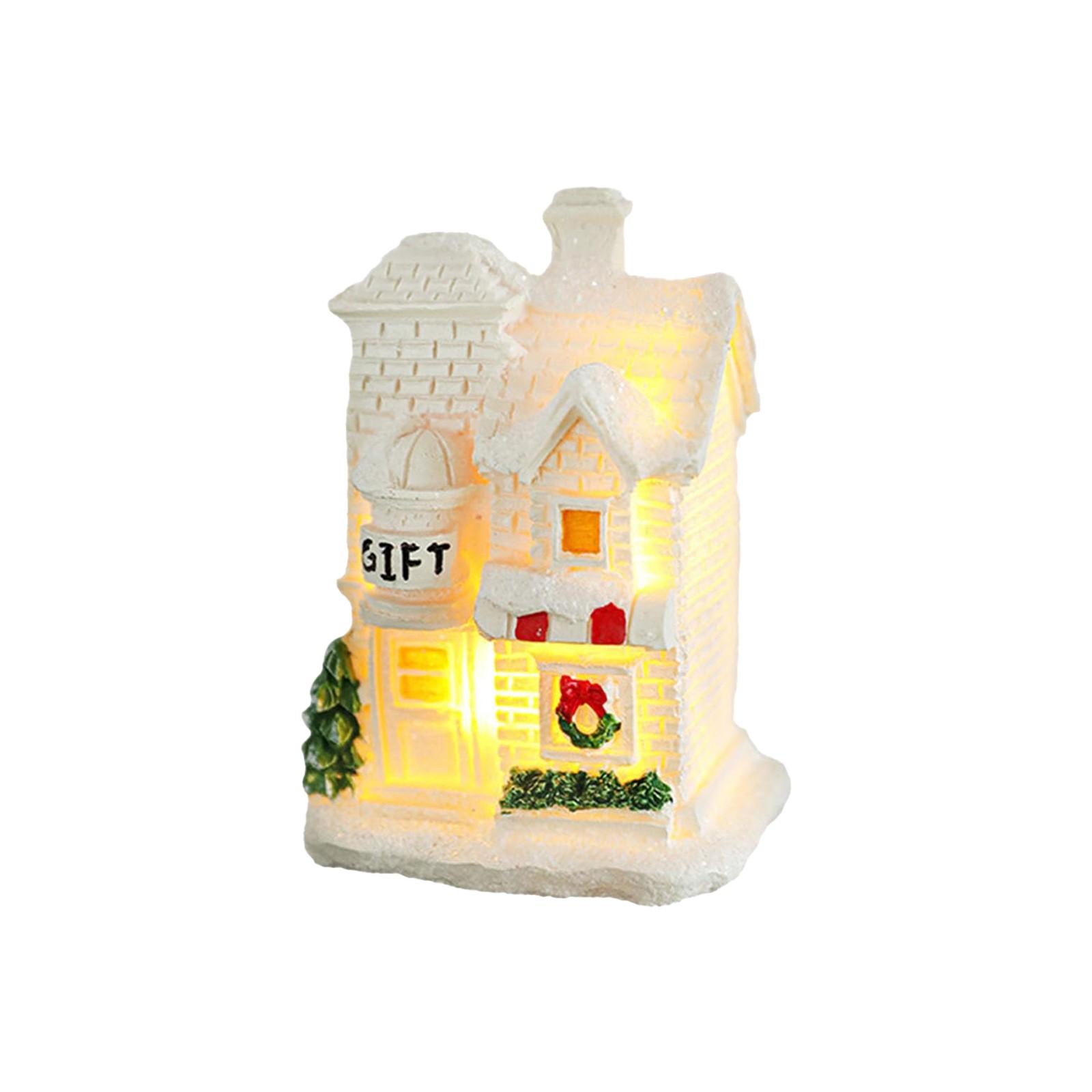 

Рождественская деревня Light Up, светодиодная подсветка White, Рождественская деревня, Рождество, Украшение интерьера дома One Size